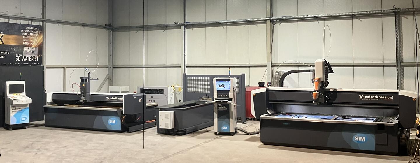 Nieuw, 2D waterjet.