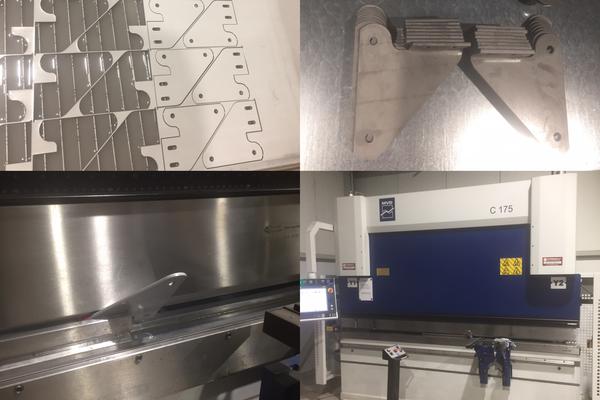 RVS 4mm dik snij- & plooiwerk.